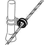 Seil-Rundkauschen BARTON High Load Auge Aluminium - Spectro Eloxierung