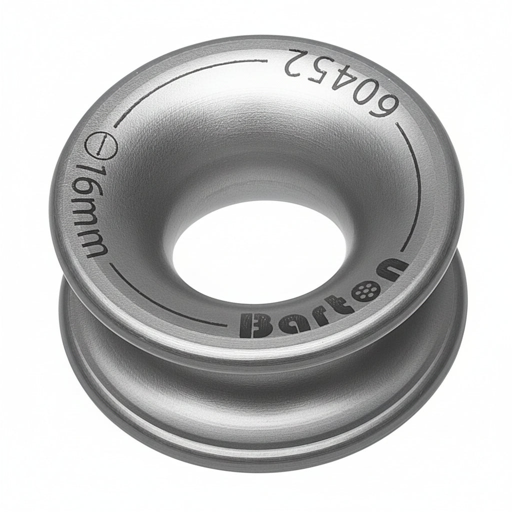 Seil-Rundkauschen BARTON High Load Auge Aluminium - Spectro Eloxierung BT60452