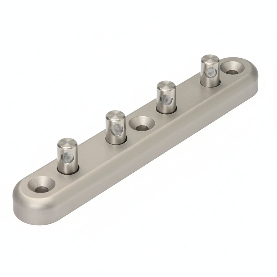 BARTON Basis für Fallumlenkblöcke – Aluminium-Montagebasis für bis zu 4 Performance Blöcke
