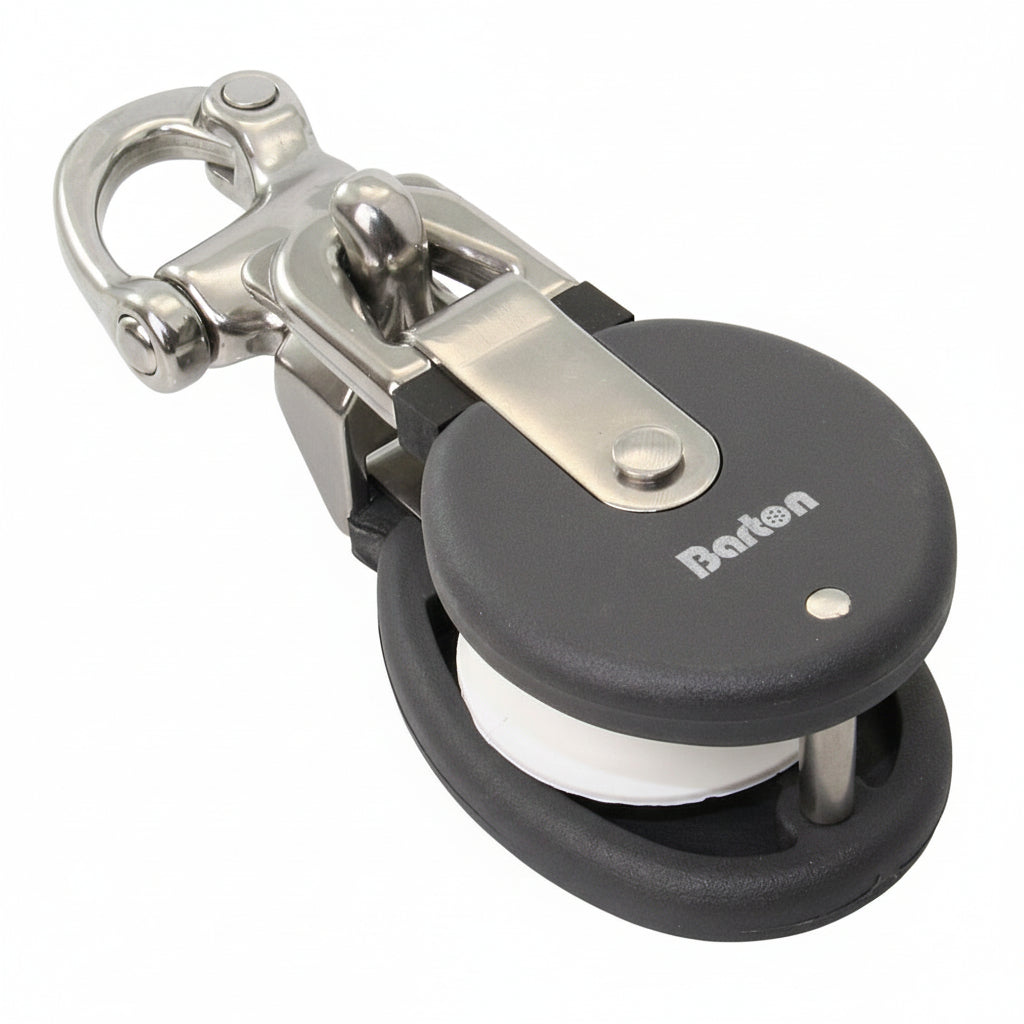BARTON Snatchblock mit Gleitlager und Schnappschäkel - zwei Größen