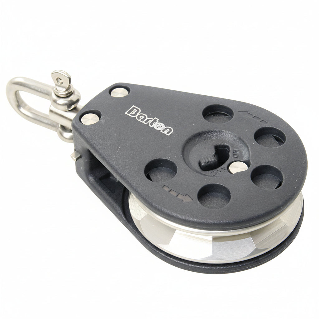 BARTON Ratschenblock schaltbar mit Kugellager - 55mm Rolle für Tau bis 10mm