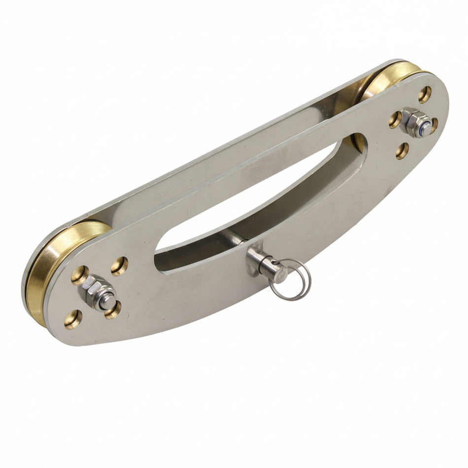 BARTON Bullseye-Umlenkblock Edelstahl – Gleitlager 35 mm – Drahtseil 5 mm