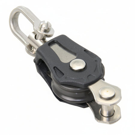 BARTON Einfachblock mit Wirbelauge und Hundsfott - Size Zero für Tau bis 5mm