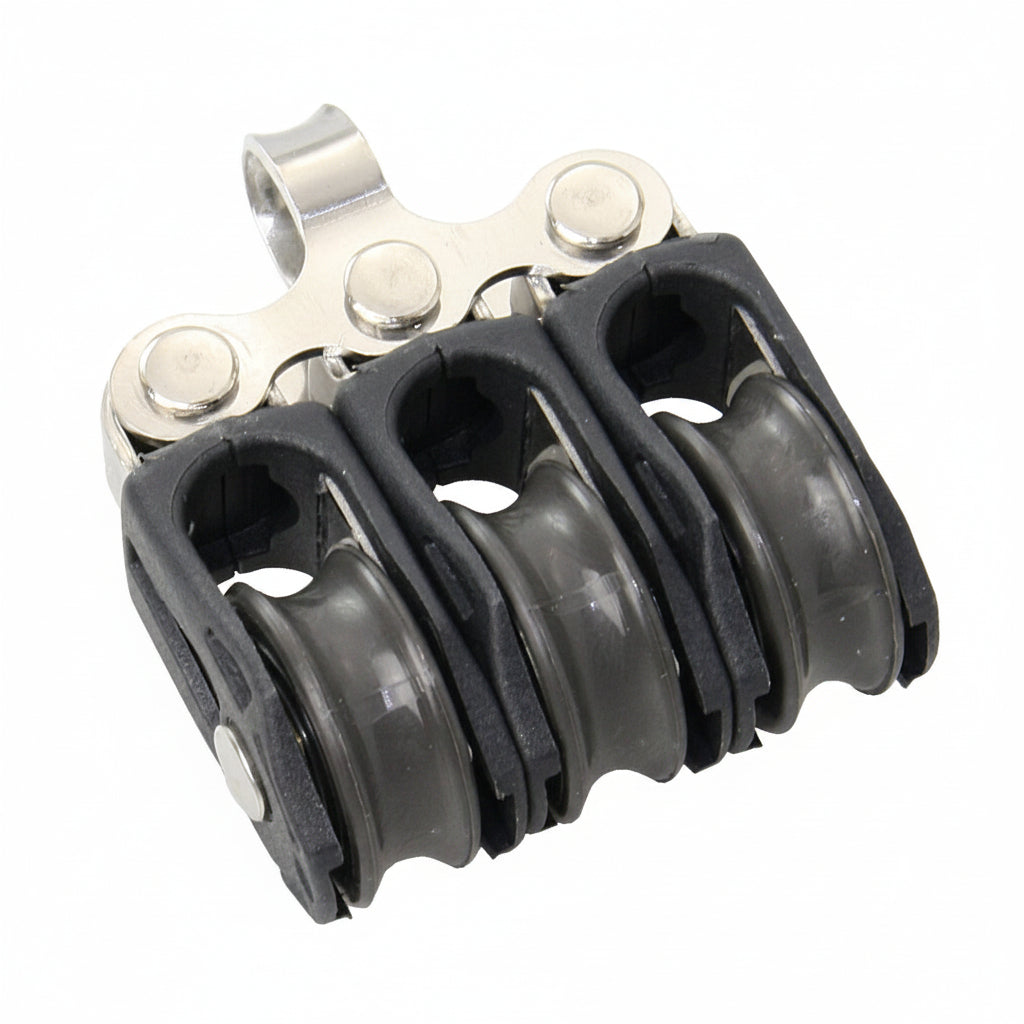 BARTON Dreifachblock mit festem Auge - Size Zero für Tau bis 5mm