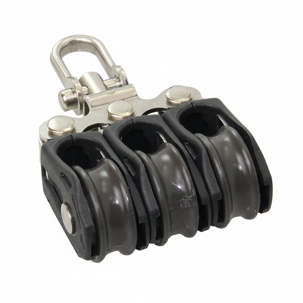 BARTON Dreifachblock mit Wirbelauge - Size Zero für Tau bis 5mm