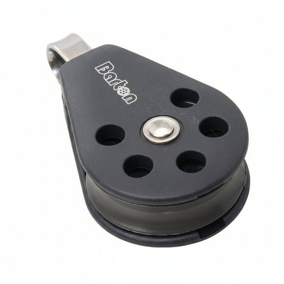 BARTON Einfachblock mit festem Auge - Größe 2 für Tau bis 8mm