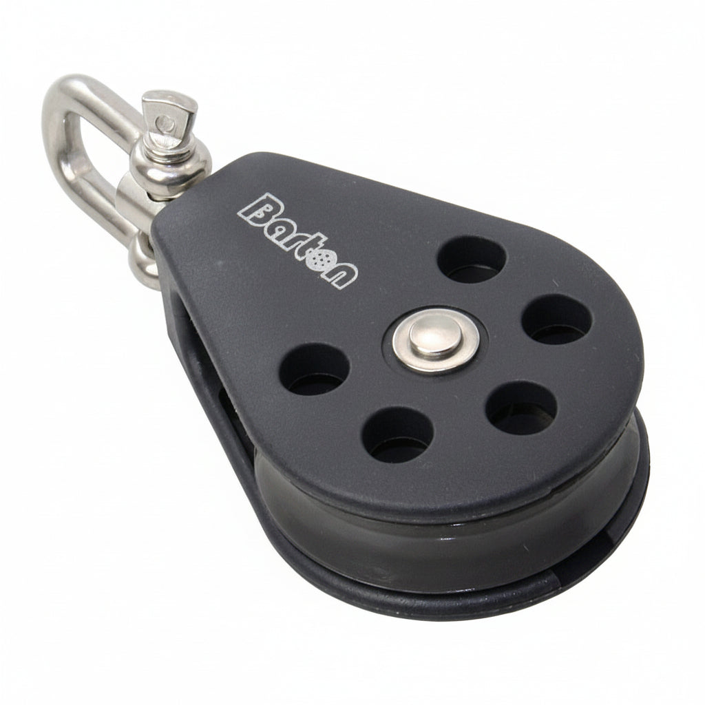 BARTON Einfachblock mit Wirbelauge - Größe 2 für Tau bis 8mm