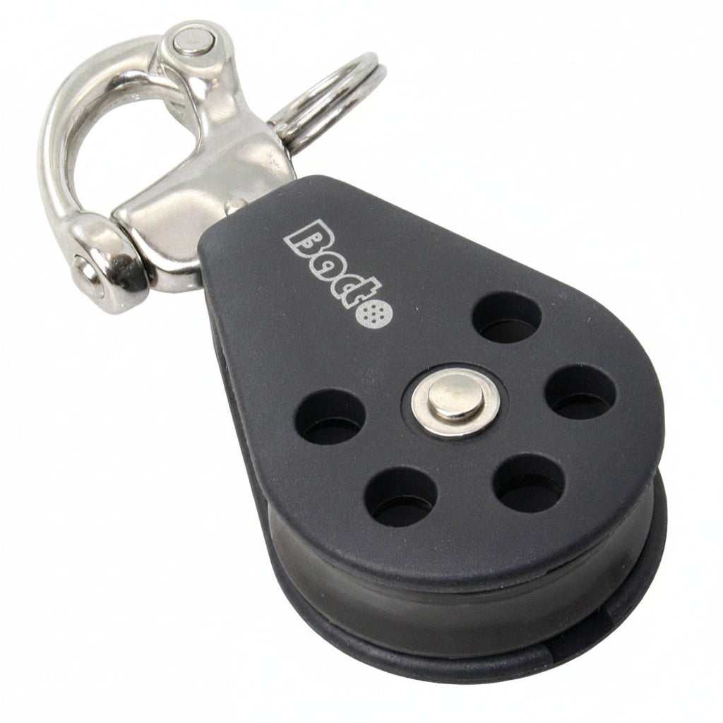 BARTON Einfachblock mit Schnappschäkel - Größe 2 für Tau bis 8mm