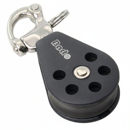 BARTON Einfachblock mit Schnappschäkel - Größe 2 für Tau bis 8mm