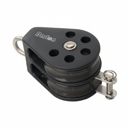 BARTON Doppelblock mit festem Auge und Hundsfott - Größe 1 für Tau bis 8mm