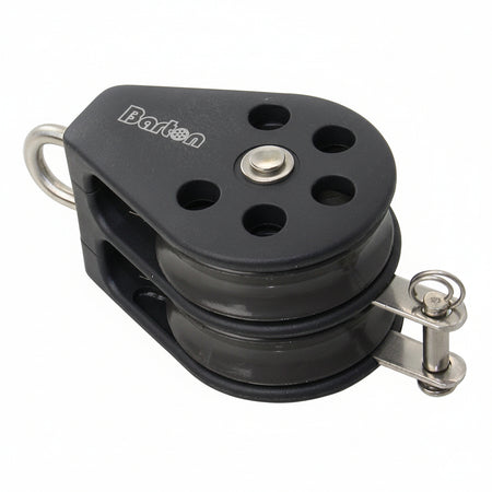 BARTON Doppelblock mit festem Auge und Hundsfott - Größe 3 für Tau bis 10mm