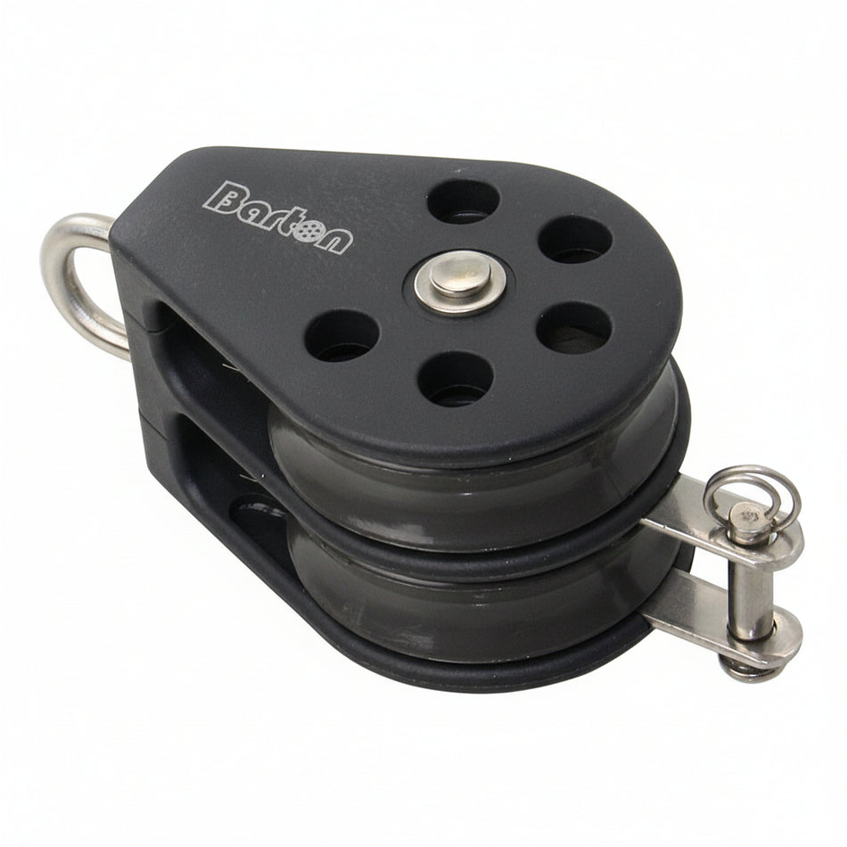 BARTON Doppelblock mit festem Auge und Hundsfott - Größe 3 für Tau bis 10mm