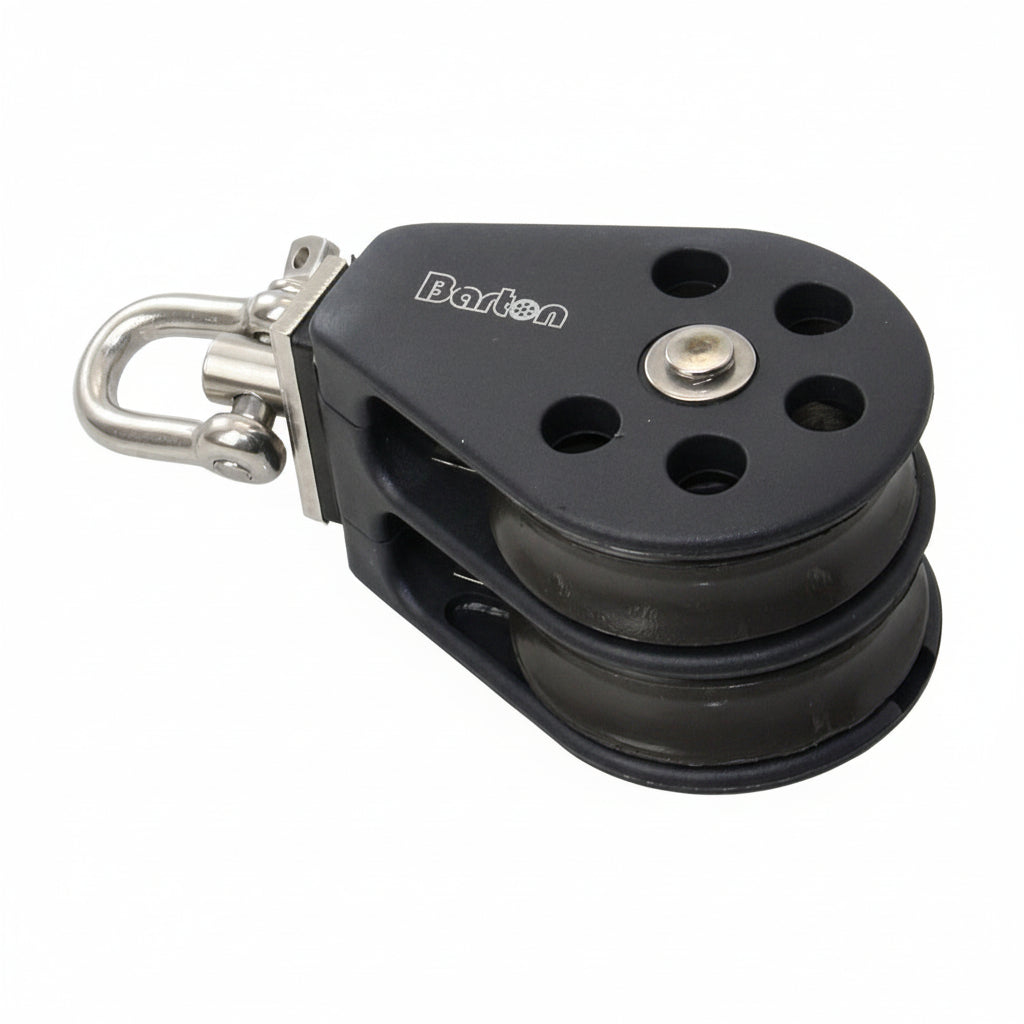 BARTON Doppelblock mit Wirbelauge - Größe 2 für Tau bis 8mm