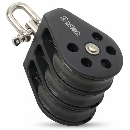 BARTON Dreifachblock mit Wirbelauge - Größe 2 für Tau bis 8mm