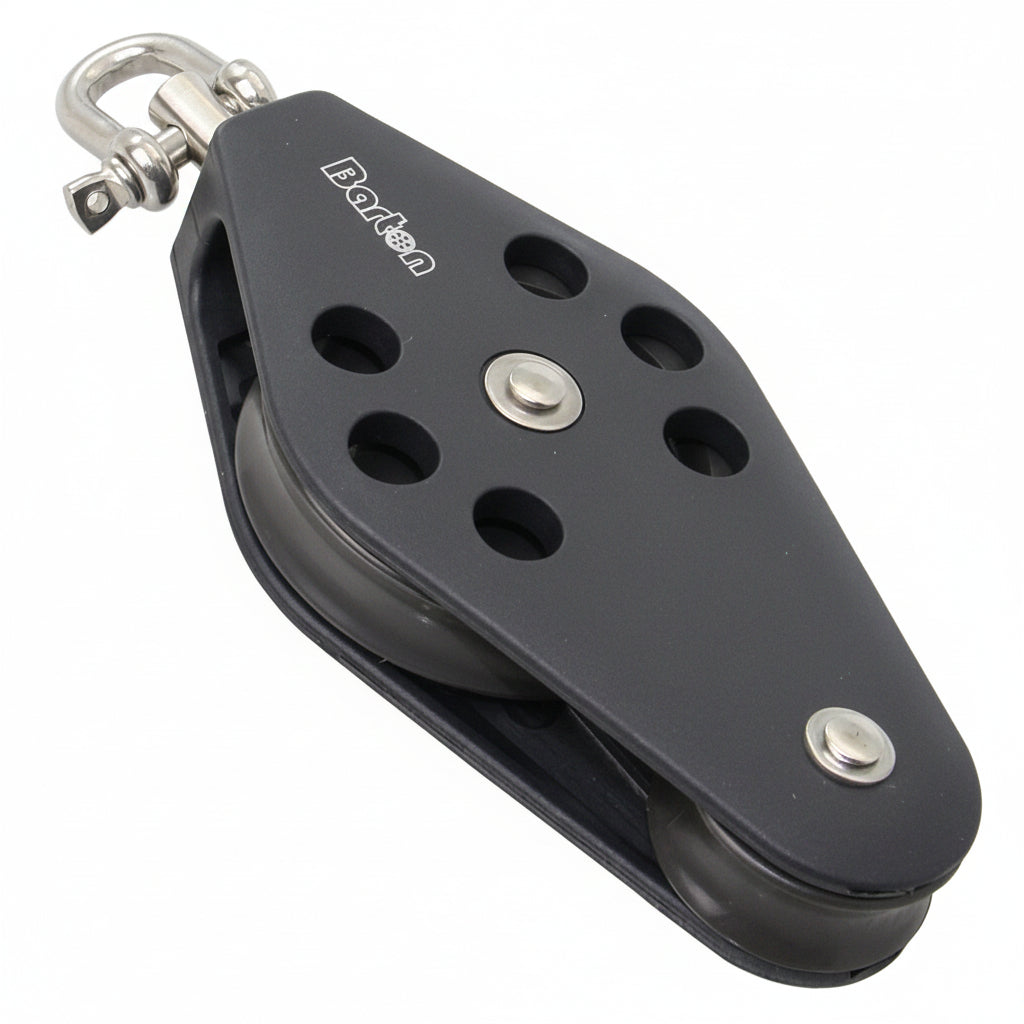 BARTON Violinblock mit Wirbelauge - Größe 2 für Tau bis 8mm