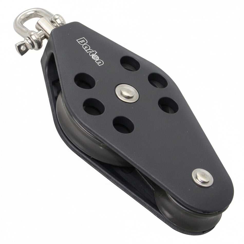 BARTON Violinblock mit Wirbelauge - Größe 2 für Tau bis 8mm