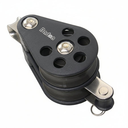 BARTON Doppelblock Größe 5 kugelgelagert - Scheibe 54mm für Tau bis 12mm mit Auge