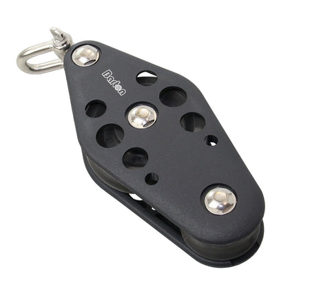 BARTON Violinblock Größe 6 kugelgelagert - Scheibe 70mm für Tau bis 12mm mit Wirbelschäkel