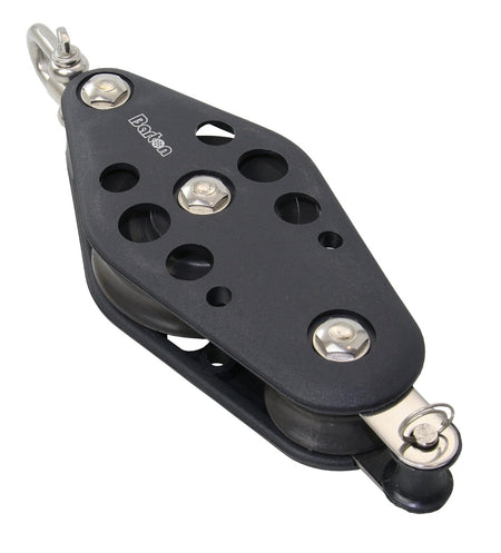 BARTON Violinblock Größe 7 kugelgelagert - Scheibe 70mm für Tau bis 14mm mit Wirbelschäkel