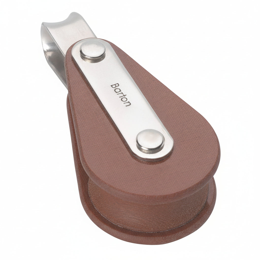 BARTON TUPHblox Einfachblock 35mm - Tufnol mit Auge ohne Unterbügel