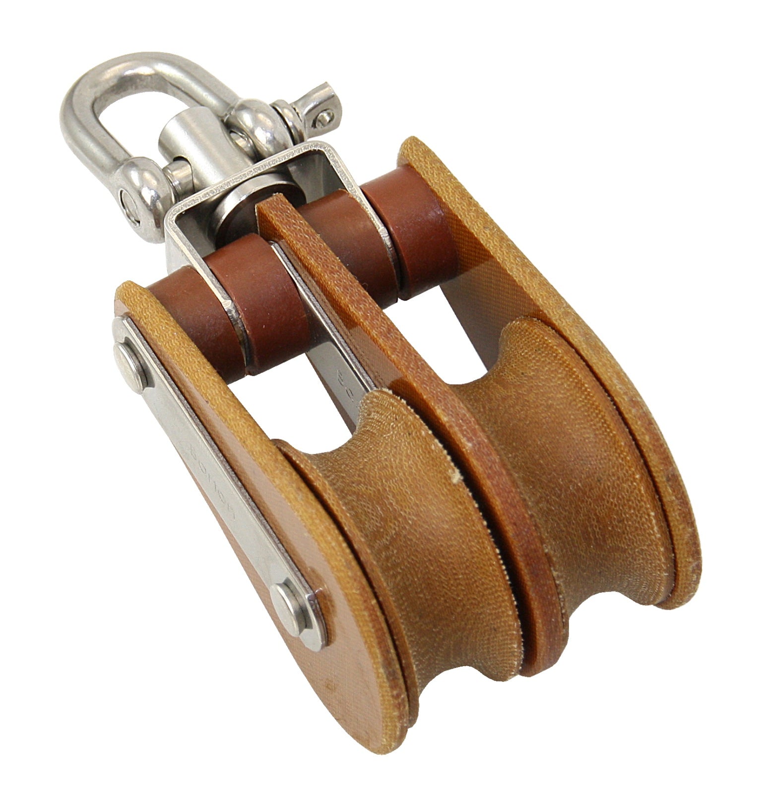 BARTON TUPHblox Doppelblock 45mm Tufnol - 13mm Seil - Wirbelschäkel mit/ohne Bügel ohne Unterbügel