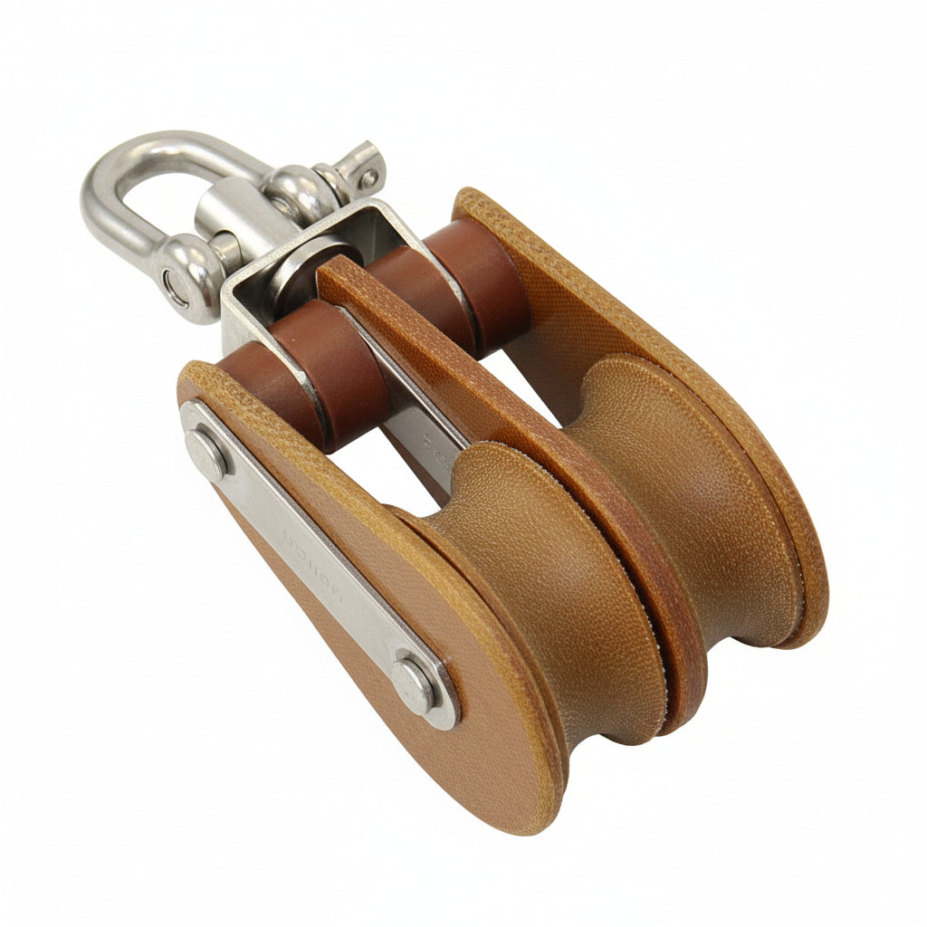 BARTON TUPHblox Doppelblock 35mm Tufnol - 12mm Seil - Wirbelschäkel mit/ohne Bügel ohne Unterbügel