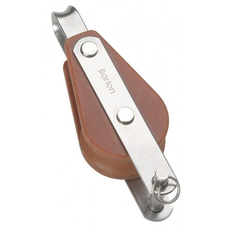 BARTON TUPHblox Einfachblock 64mm Tufnol - 16mm Seil - Auge mit/ohne Bügel mit Unterbügel