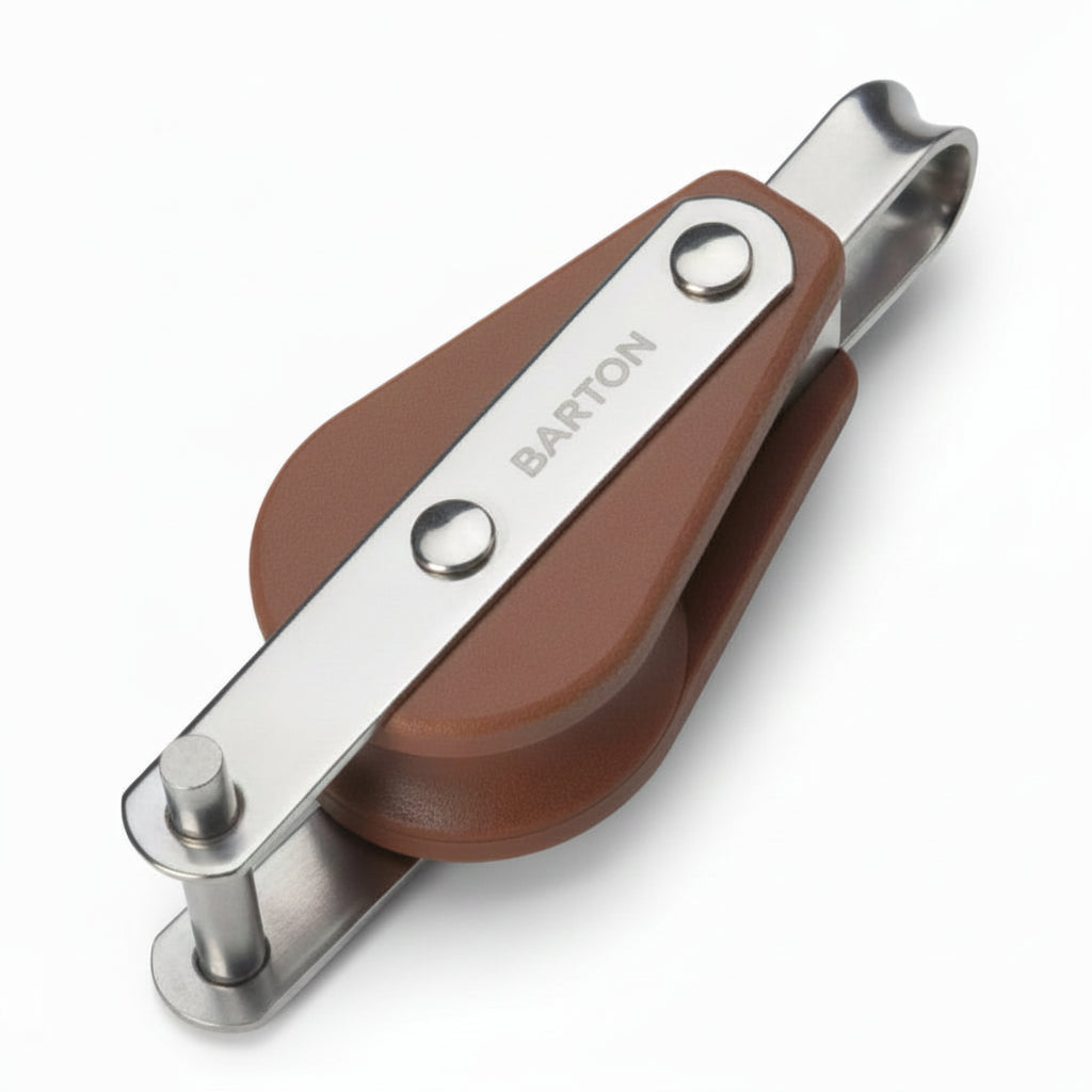 BARTON TUPHblox Einfachblock 45mm Tufnol - 13mm Seil - Auge mit/ohne Bügel mit Unterbügel