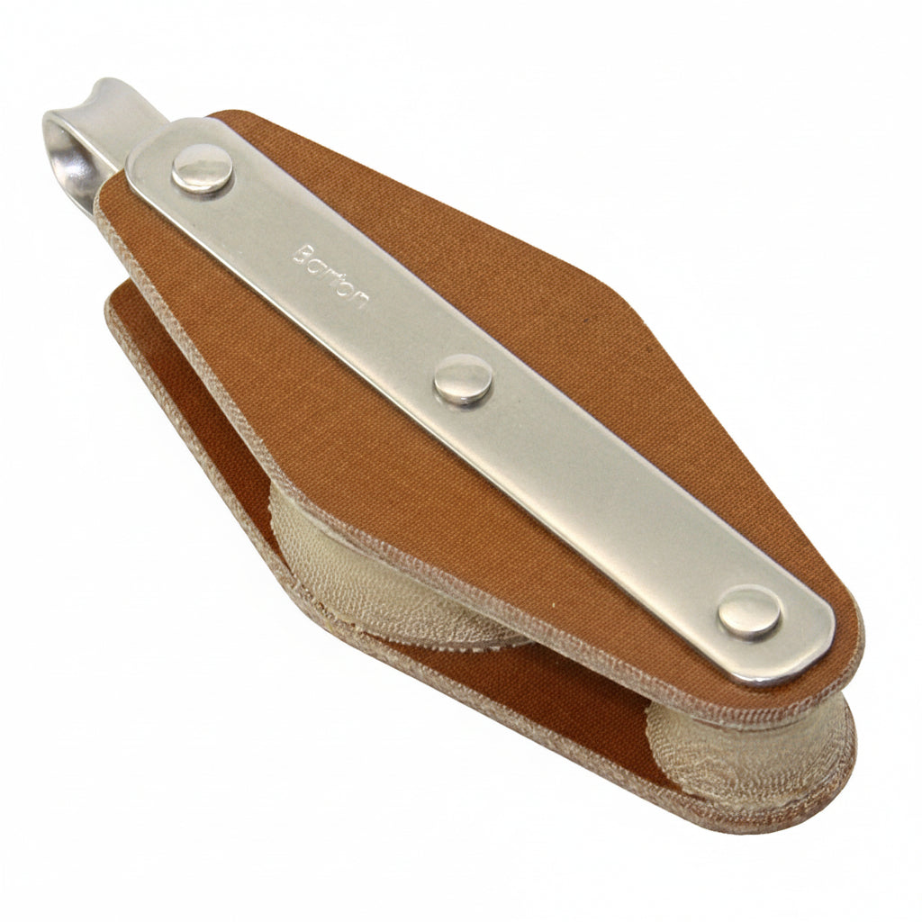 BARTON TUPHblox Violinenblock mit festem Auge - Tufnol Segelblock 8mm ohne Unterbügel