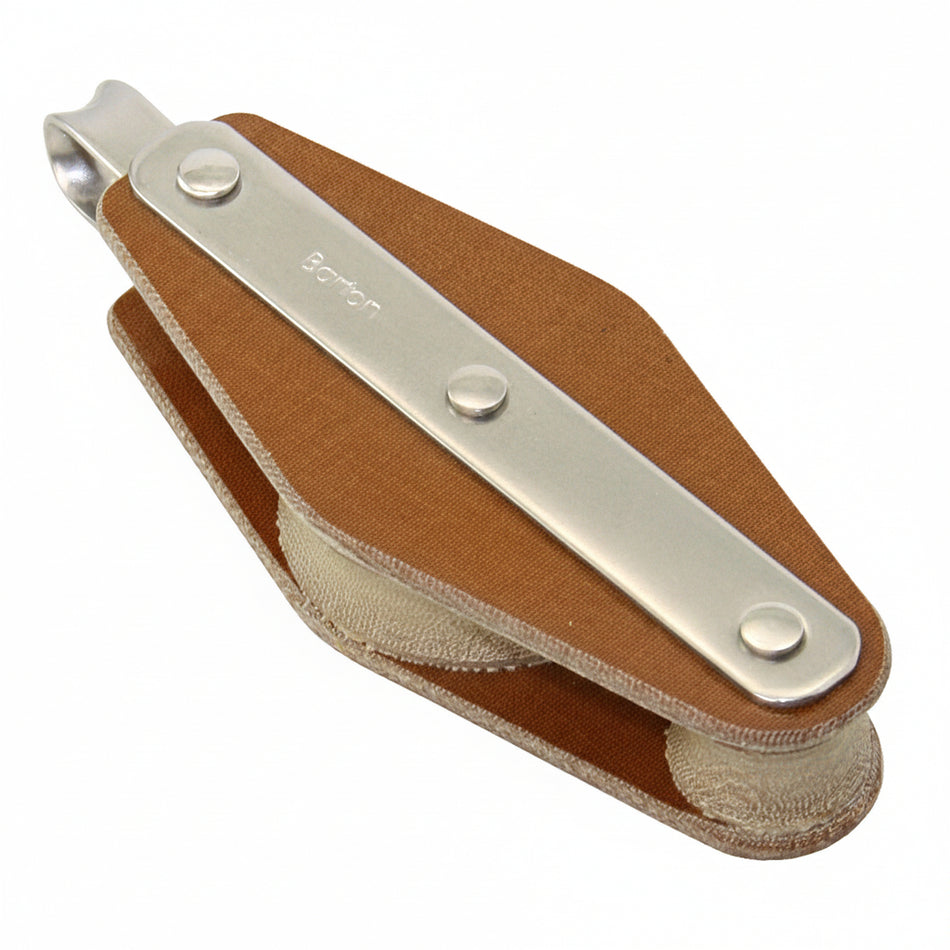 BARTON TUPHblox Violinenblock mit festem Auge - Tufnol Segelblock 8mm ohne Unterbügel