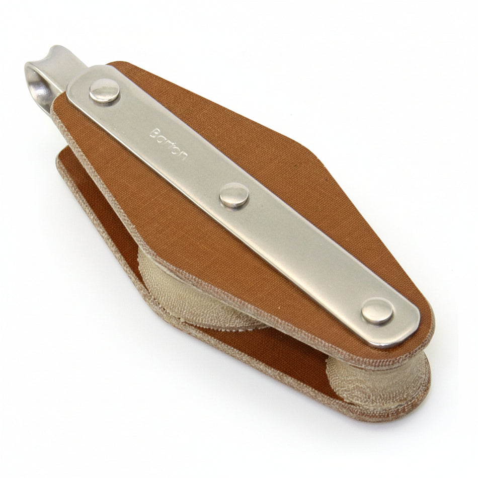 BARTON TUPHblox Violinenblock mit festem Auge - Tufnol Segelblock 10mm ohne Unterbügel