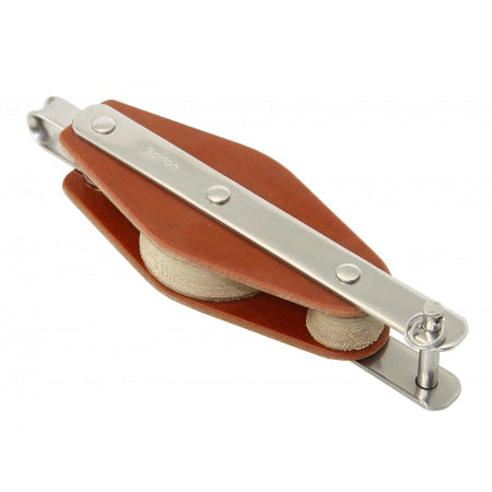 BARTON TUPHblox Violinenblock mit festem Auge - Tufnol Segelblock 12mm mit Unterbügel