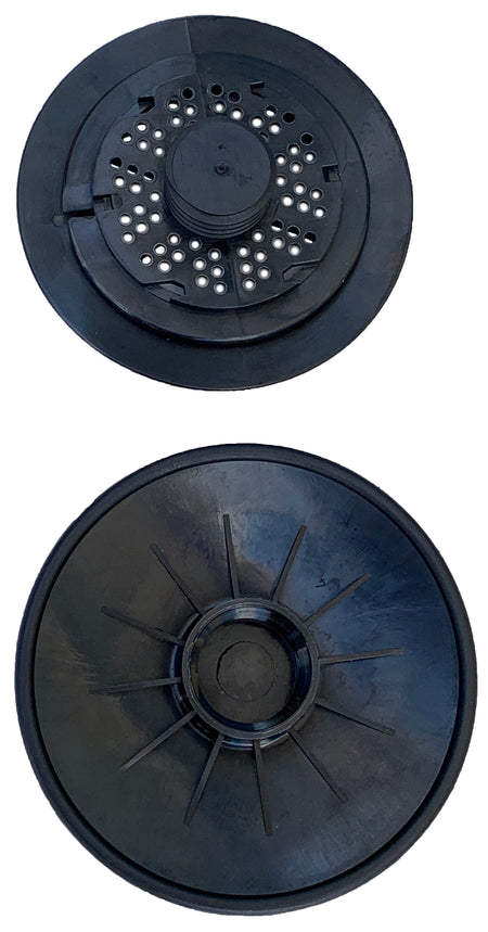 BoatVent 4 Planenlüfter schwarz - Persenninglüfter zum Einnähen 124mm