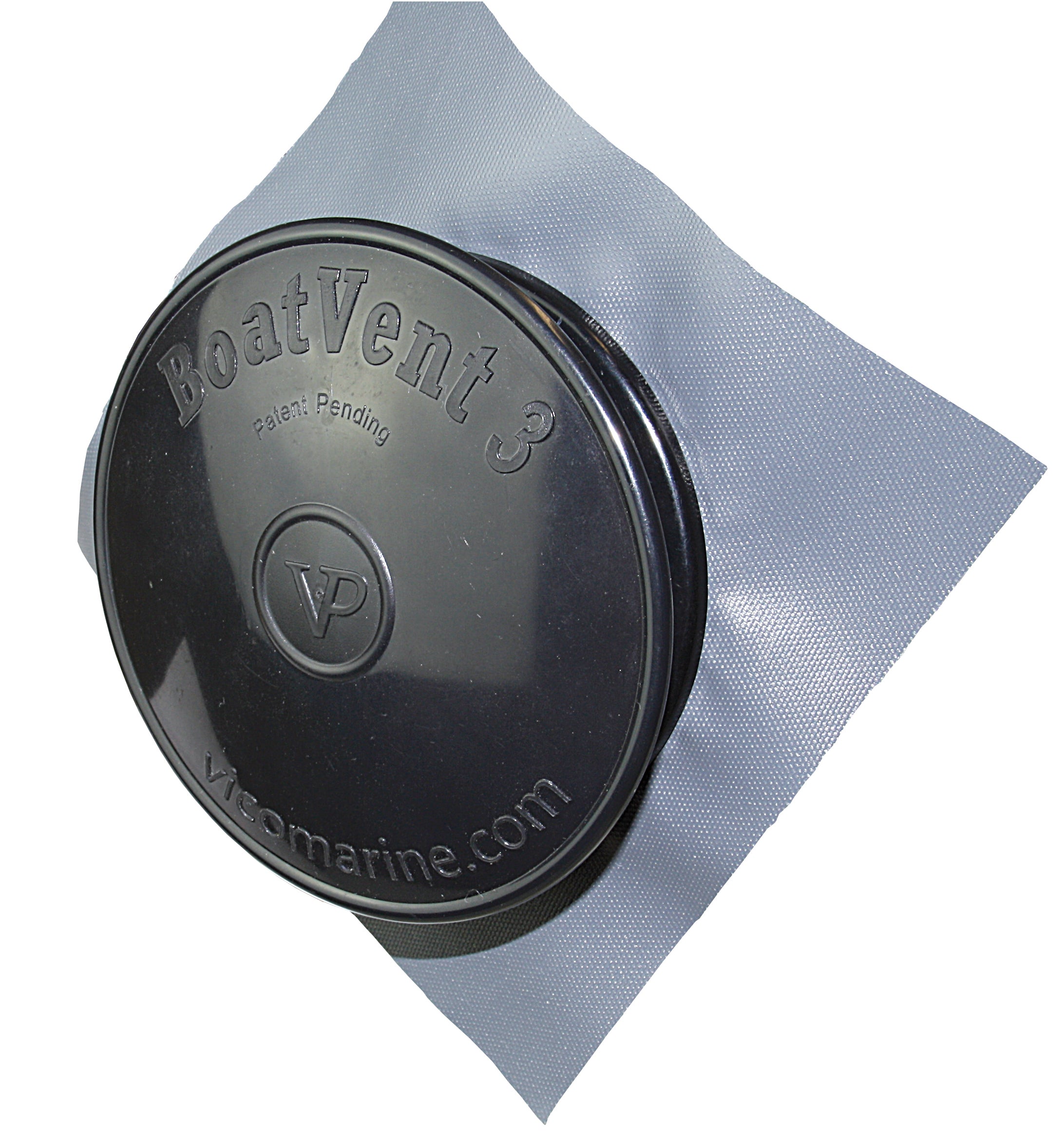 BoatVent Persenninglüfter - Belüftung für Persennings und Planen schwarz/weiß