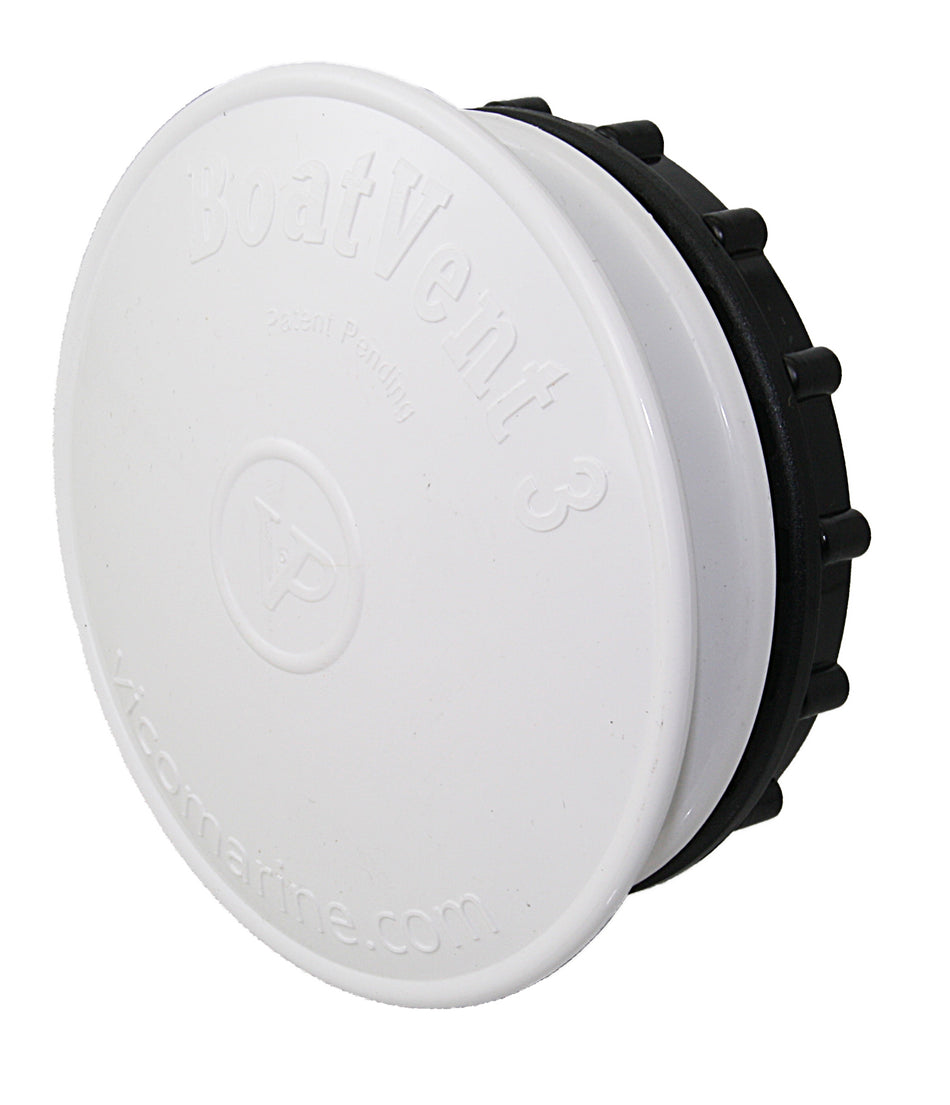 BoatVent Persenninglüfter - Belüftung für Persennings und Planen schwarz/weiß