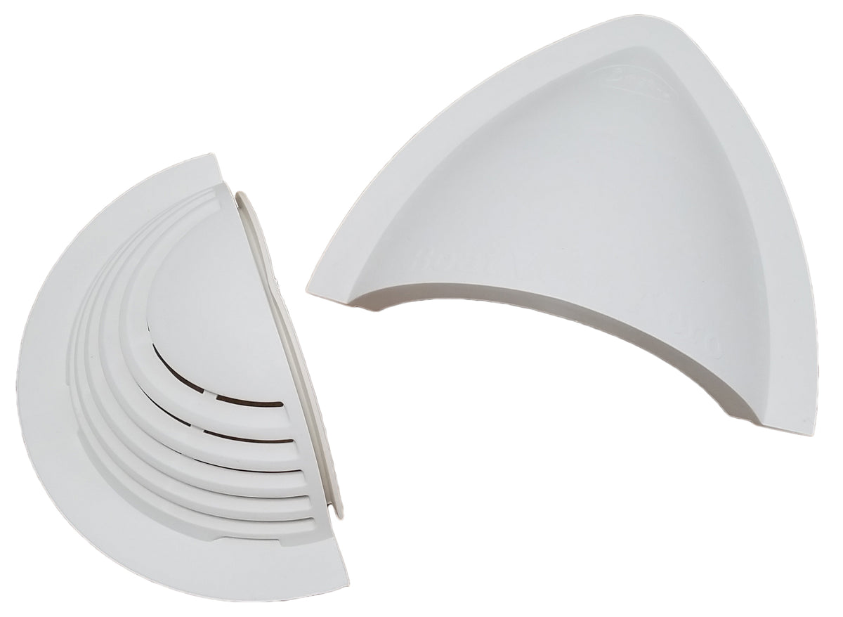 BoatVent Aero Persenninglüfter weiß - 2-teilig zum Einnähen 186x130mm