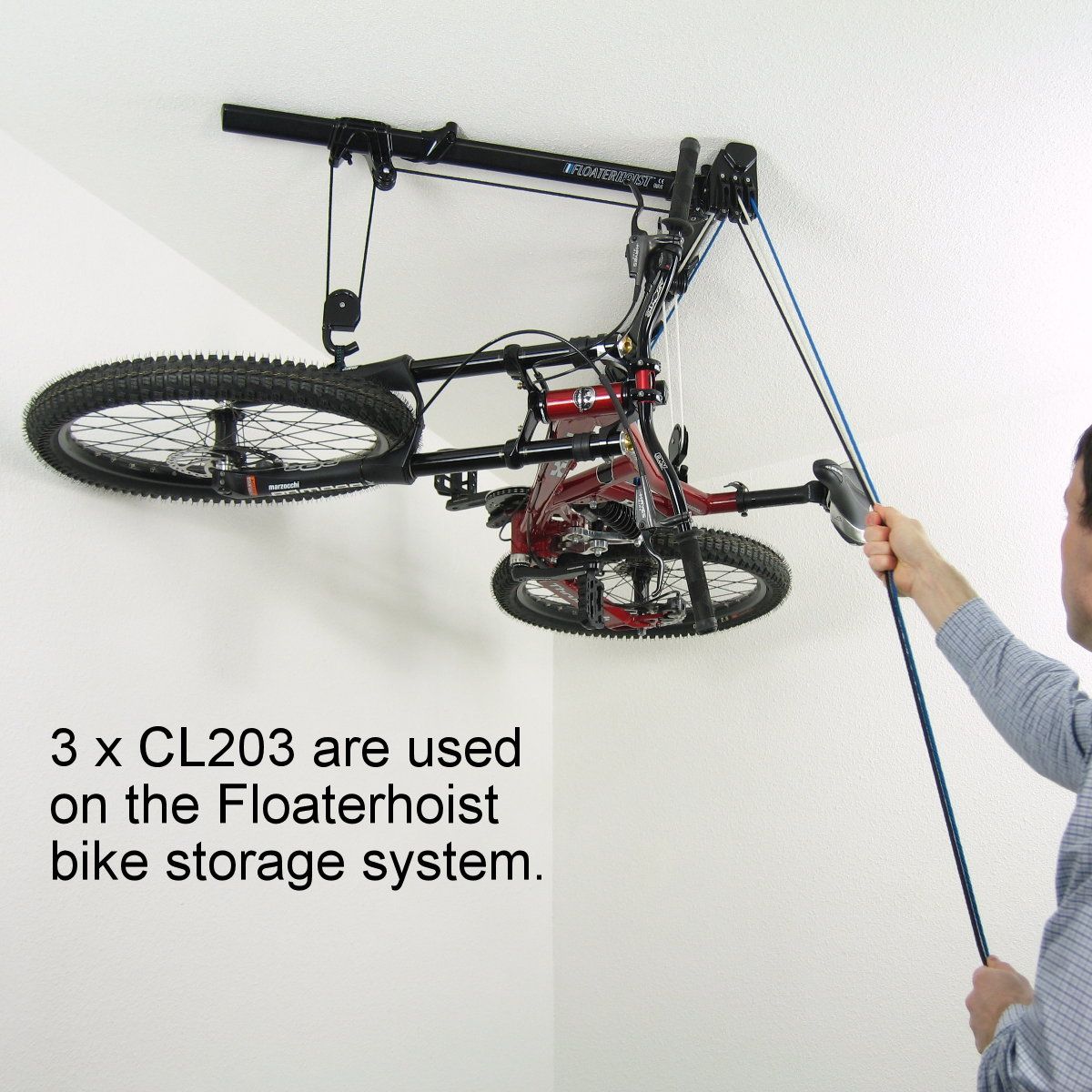 Clamcleat Junior CL203 3-6 mm – Nylon Seilklemme mit Leitöse