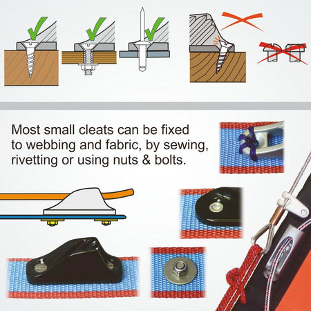 Clamcleat CL270AN Micros 1-4 mm – Offene Seilklemme Alu eloxiert