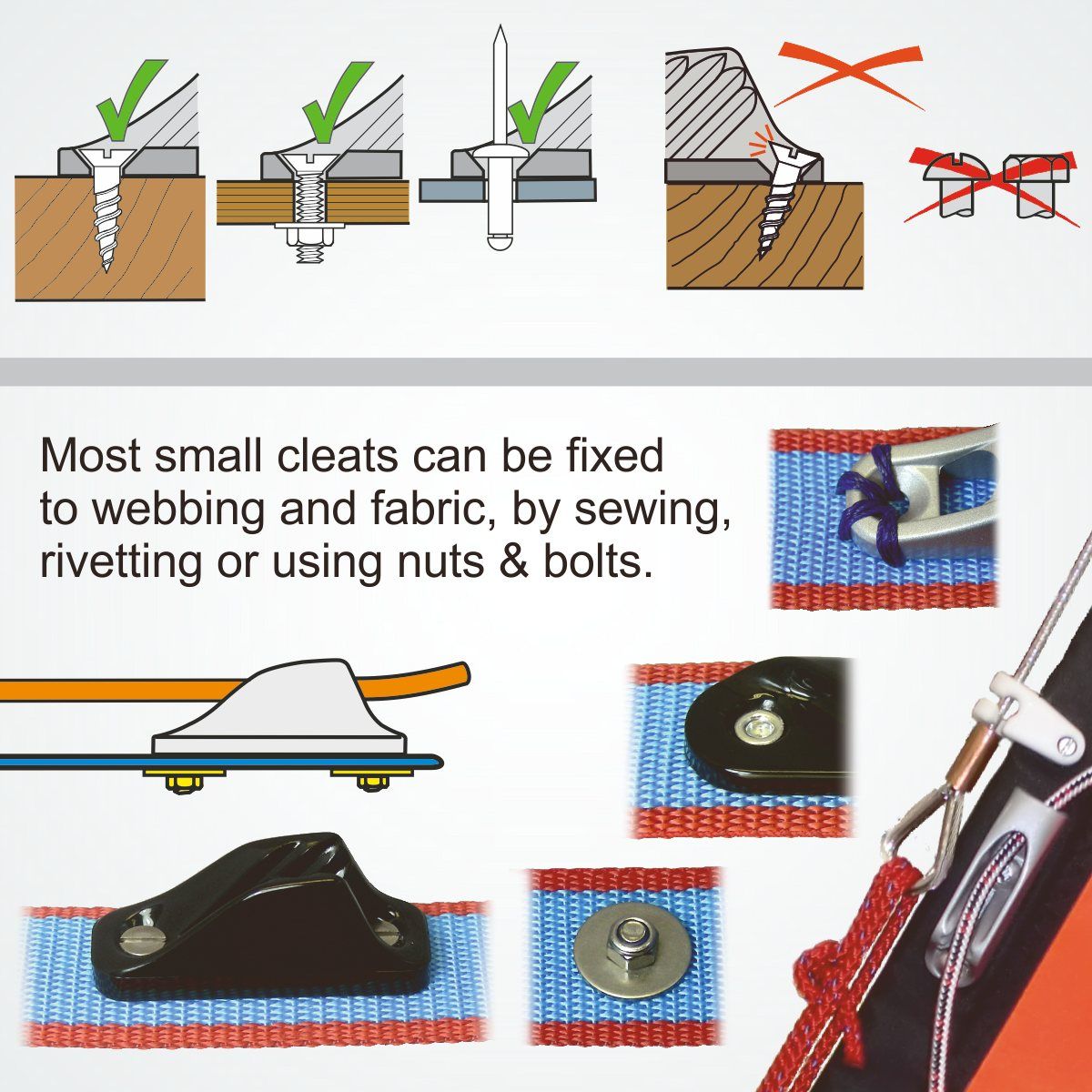 Clamcleat® CL217-I Klemme silber steuerbord Alu 3-6mm