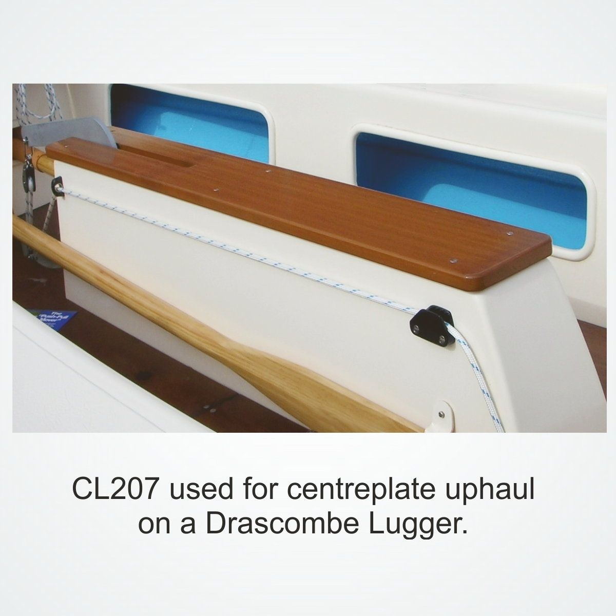 Clamcleat® CL207 Lateral Backbord 6-10 mm - Nylon Tauklemme