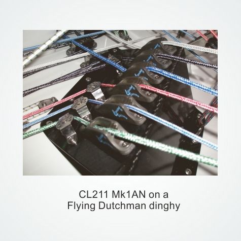 Clamcleat® Klemme Racing Junior MK-1 harteloxiert CL211MKI-AN Alu 3-6mm