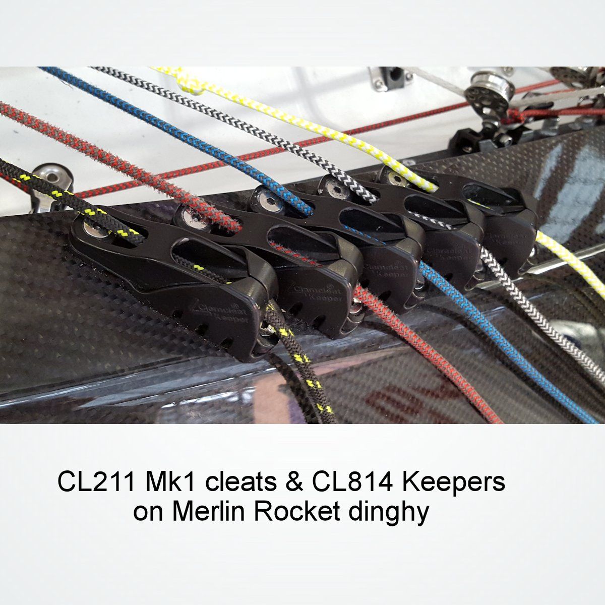 Clamcleat® Klemme Racing Junior MK-1 harteloxiert CL211MKI-AN Alu 3-6mm