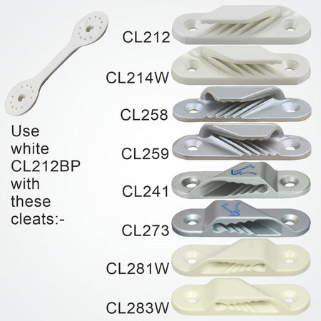 CLAMCLEAT CL212 Achterliekklemme aus Nylon