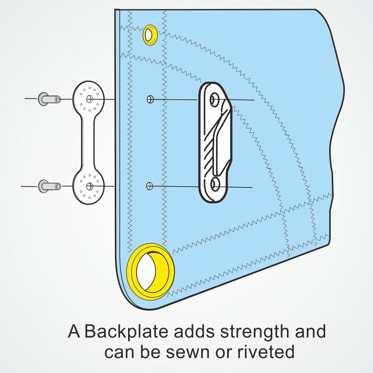 CLAMCLEAT CL214W Fine-Line Liekleinenklemme aus Nylon weiß - 1 Stück