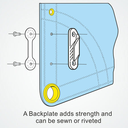 CLAMCLEAT CL214W Fine-Line Liekleinenklemme aus Nylon weiß - 1 Stück