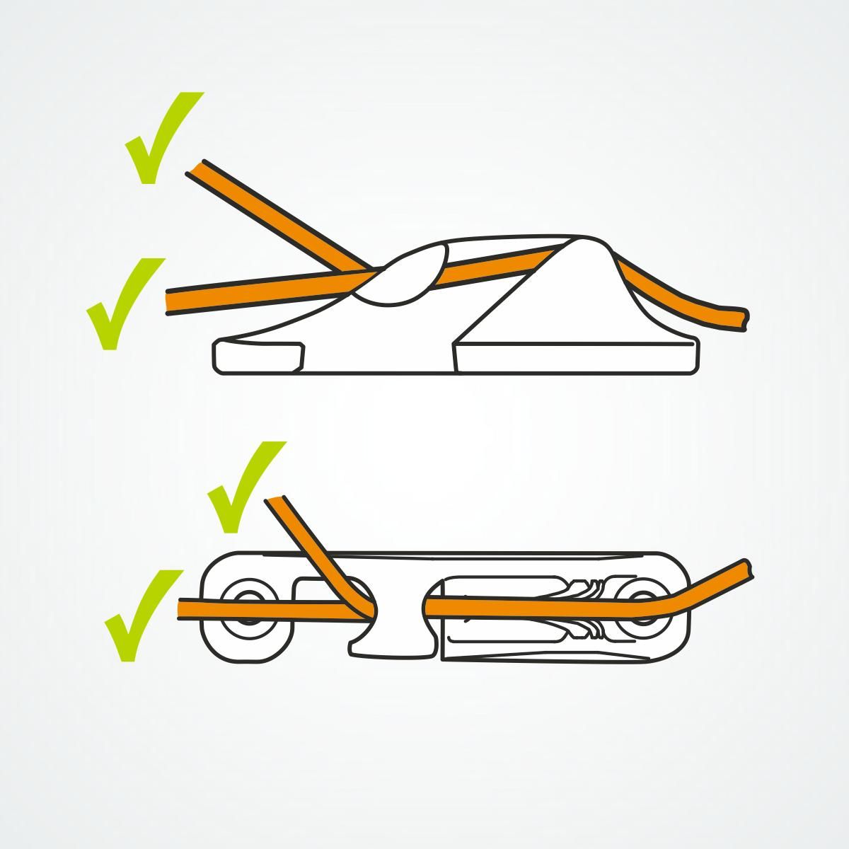 Clamcleat® CL218-I Backbord-Klemme 3-6 mm - Aluminium Racing Junior Mk1