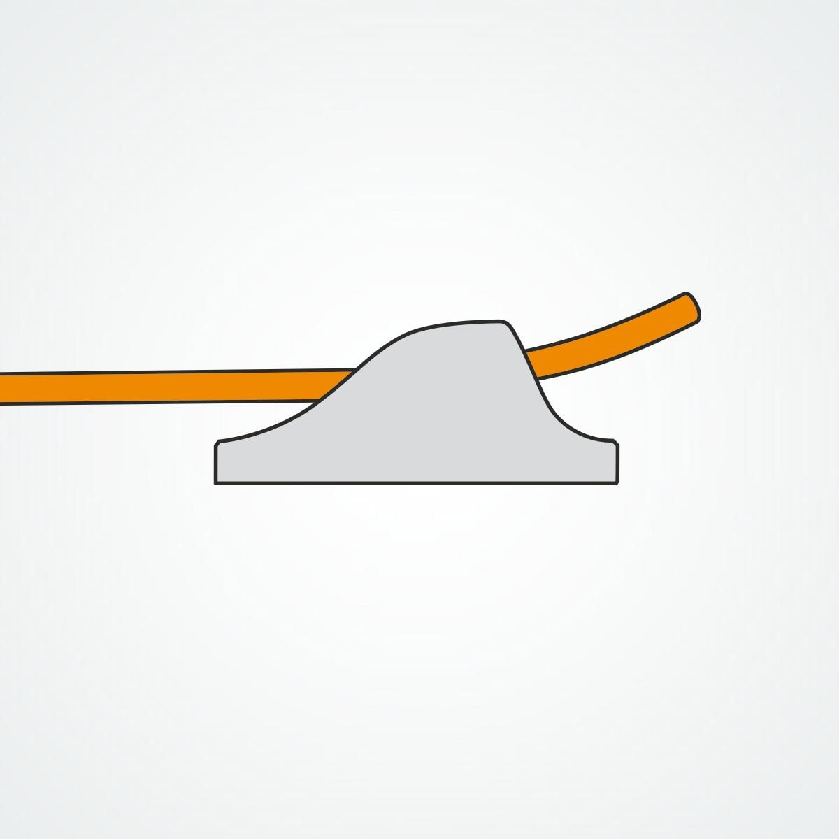 Clamcleat® CL219 Racing Vertical 6-12 mm - Aluminium Tauklemme Silber