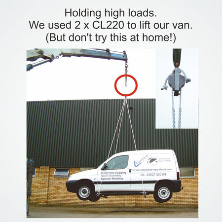 Clamcleat® CL220 Racing Major 12-16 mm - Aluminium Tauklemme