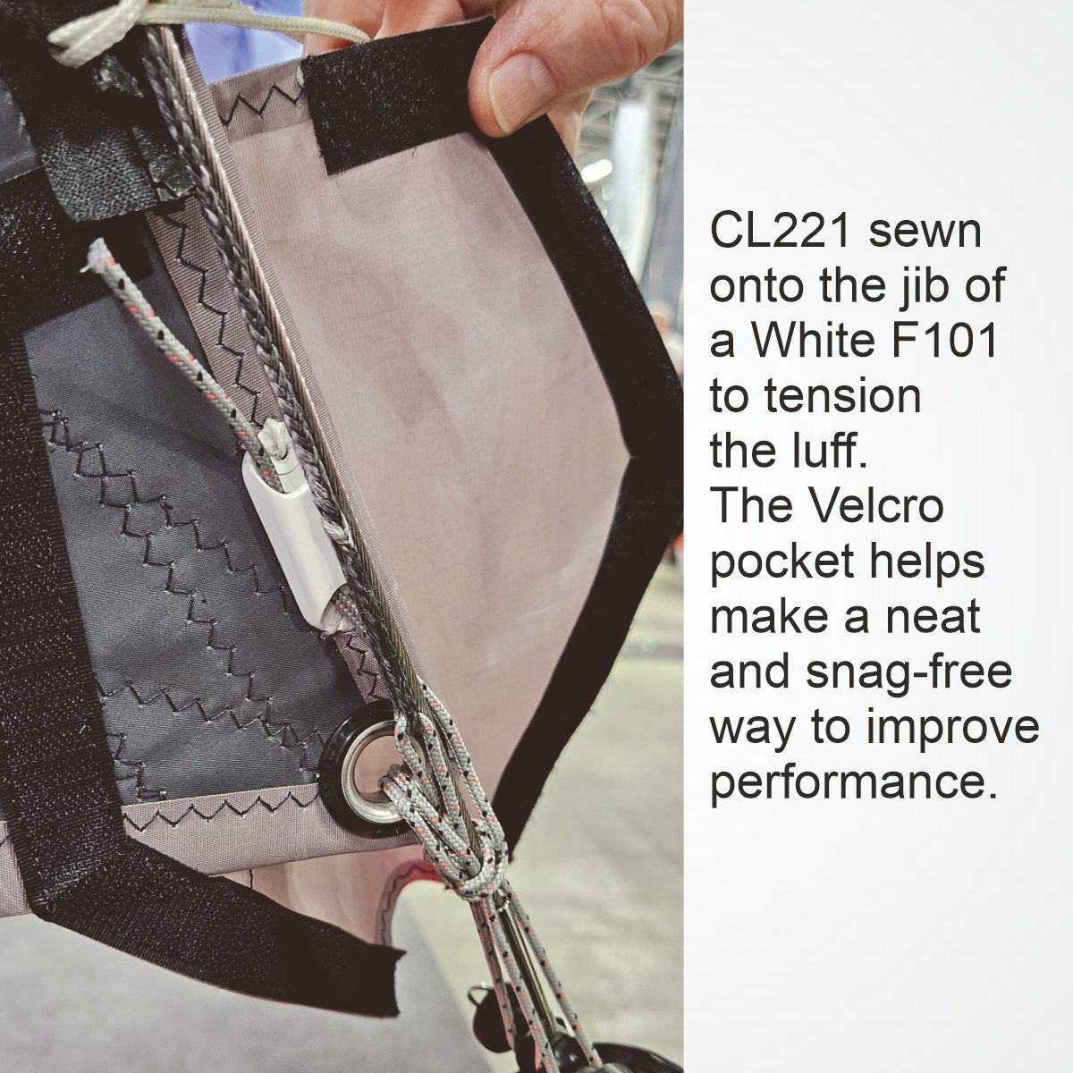 CLAMCLEAT CL221 Jollen Achterliekklemme aus Nylon