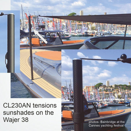 Clamcleat® CL230 Unterrolle 3-6 mm - Aluminium Tauklemme Silber